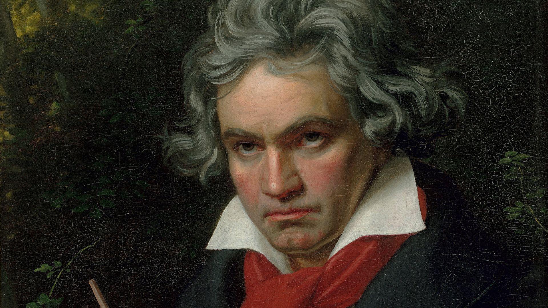Beethoven with the manuscript of the Missa solemnis