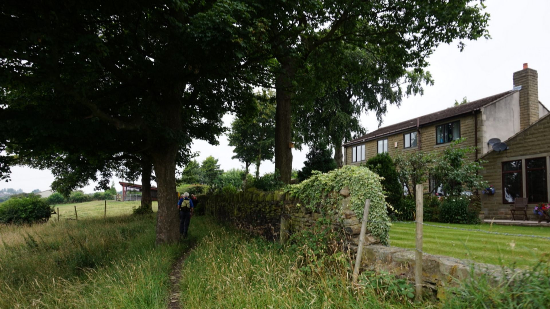 The Luddite Trail towards Clough Lane