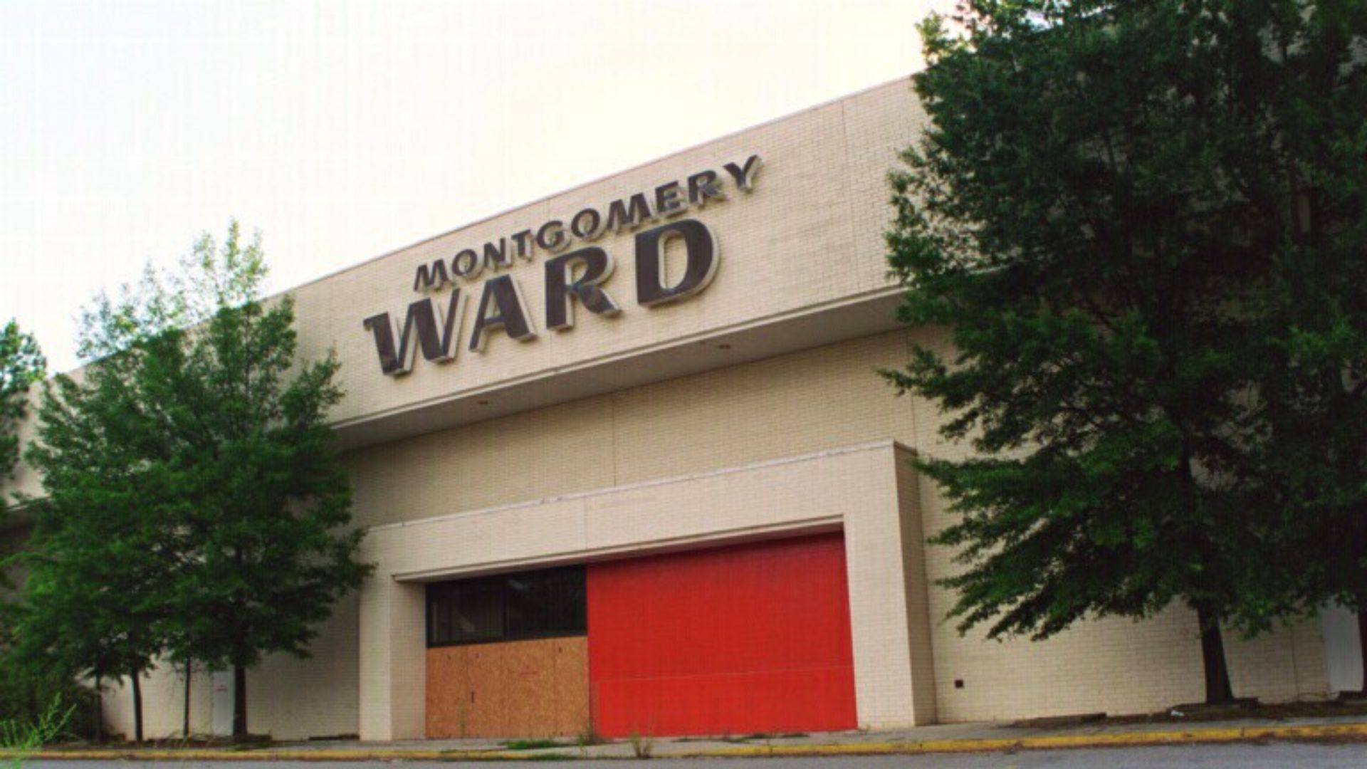 An abandonded Montgomery Ward entrance at the former Regency Mall in Augusta, Georgia.  The Ward department store opened as one of the mall's original anchors in 1978 and closed in 2001 when the company folded.