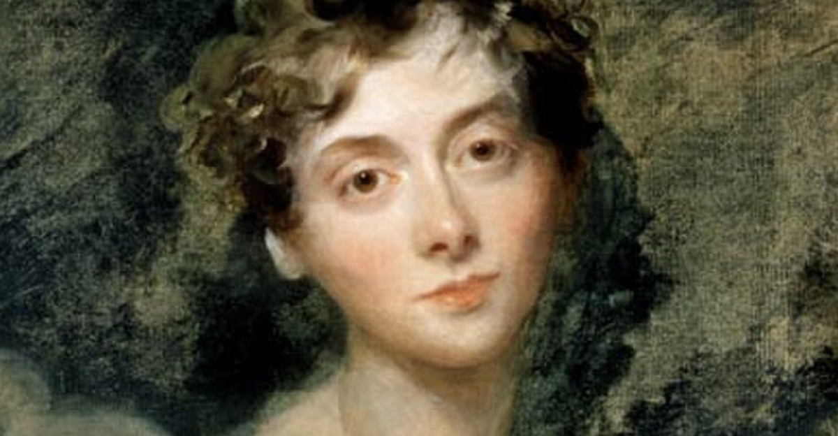 Painted portrait of Lady Caroline Lamb