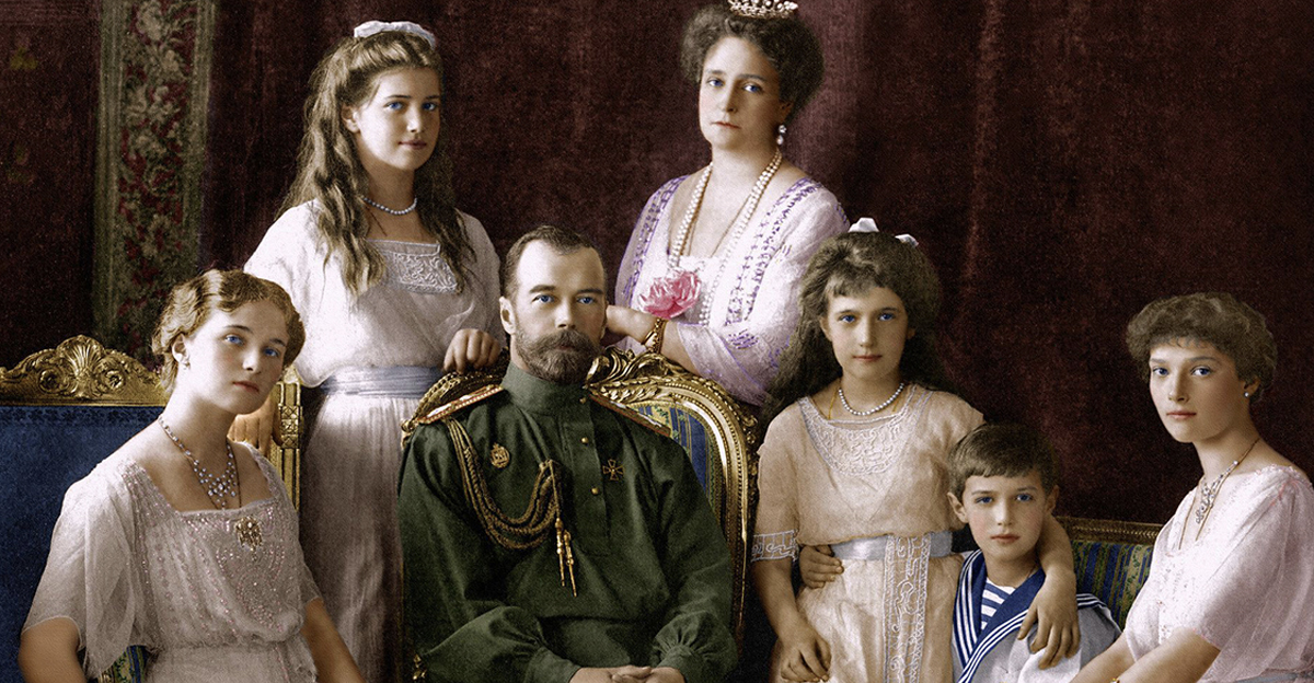 The Family of Tsar Nicholas II of Russia, 1914. Found in the collection of State Archive of the Russian Federation (GARF).