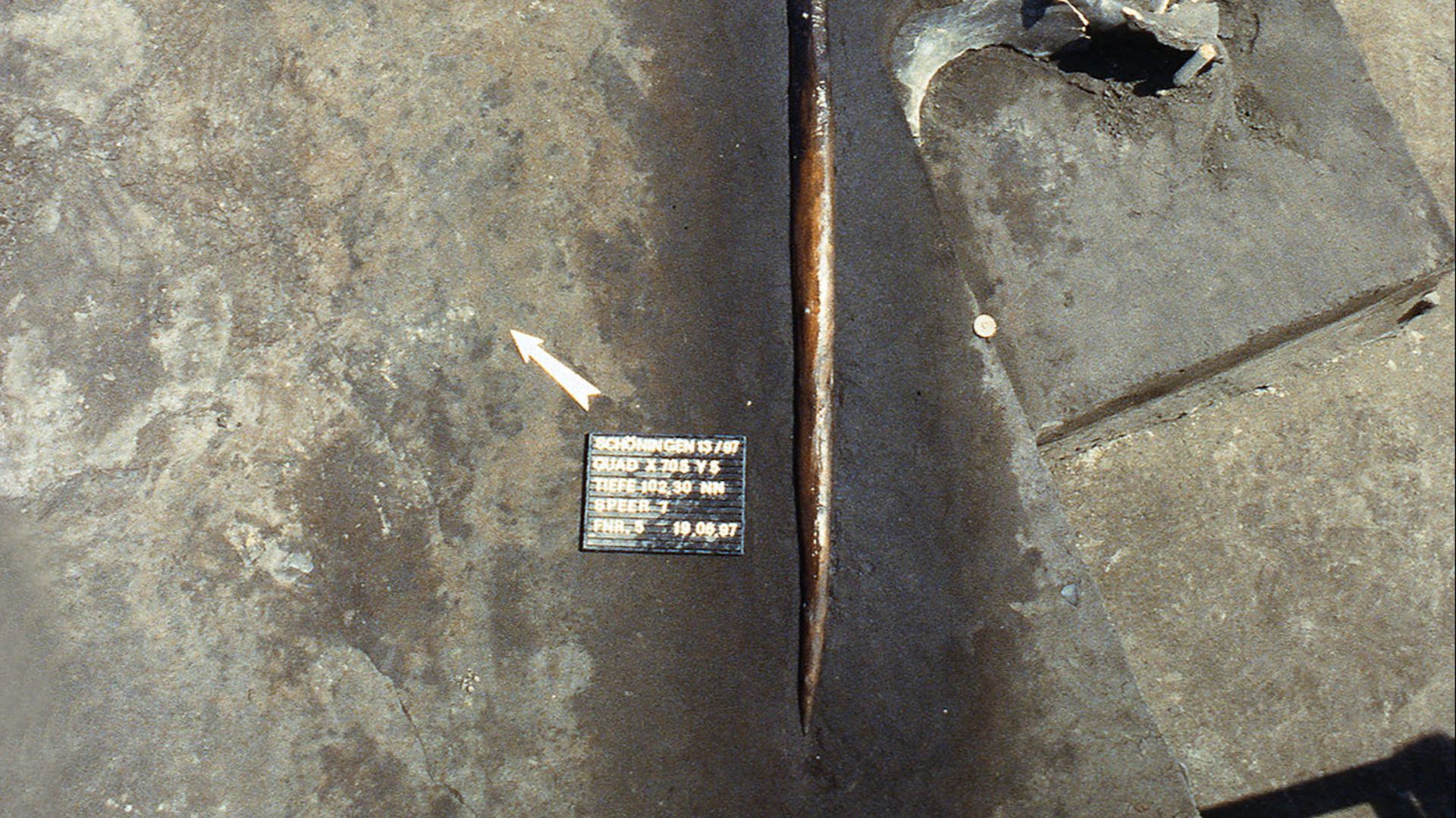 Schöninger Speer VII in Fundlage