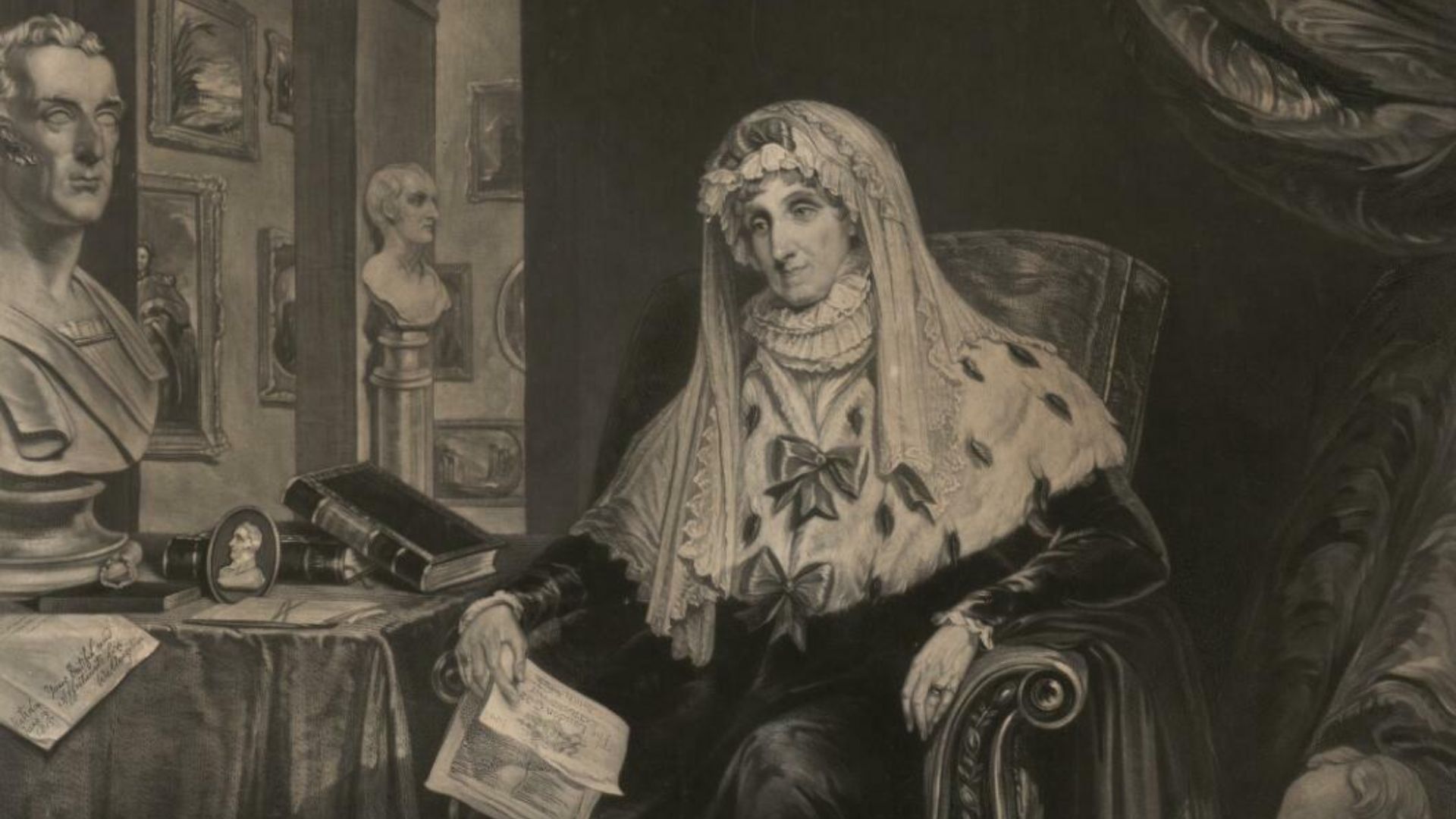 A portrait from the Welsh Portrait Collection at the National Library of Wales. Depicted person:  Anne Wellesley, Countess of Mornington, the mother of Arthur Wellesley, 1st Duke of Wellington