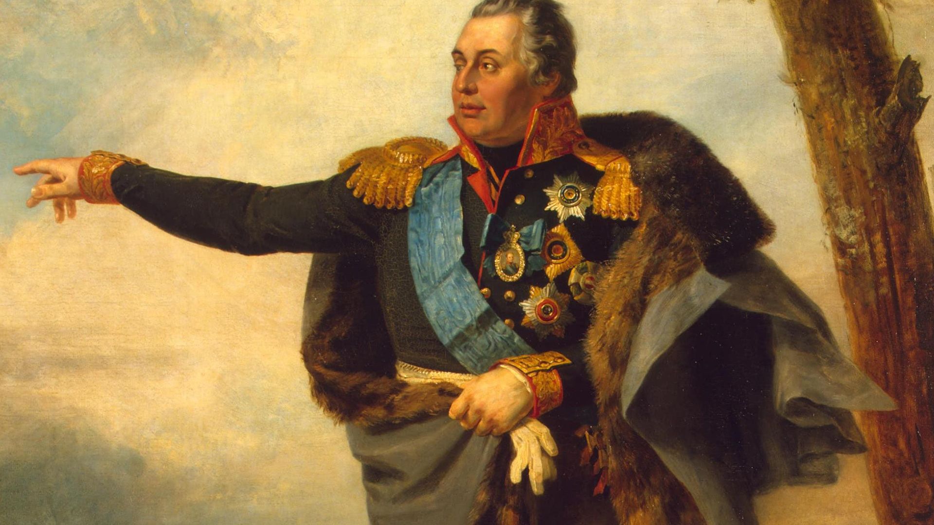 Michail Illarionovich Kutuzov (1745—1813), russian fieldmarshal. State Hermitage Museum, Winter Palace War Gallery, size: 361х258 cm