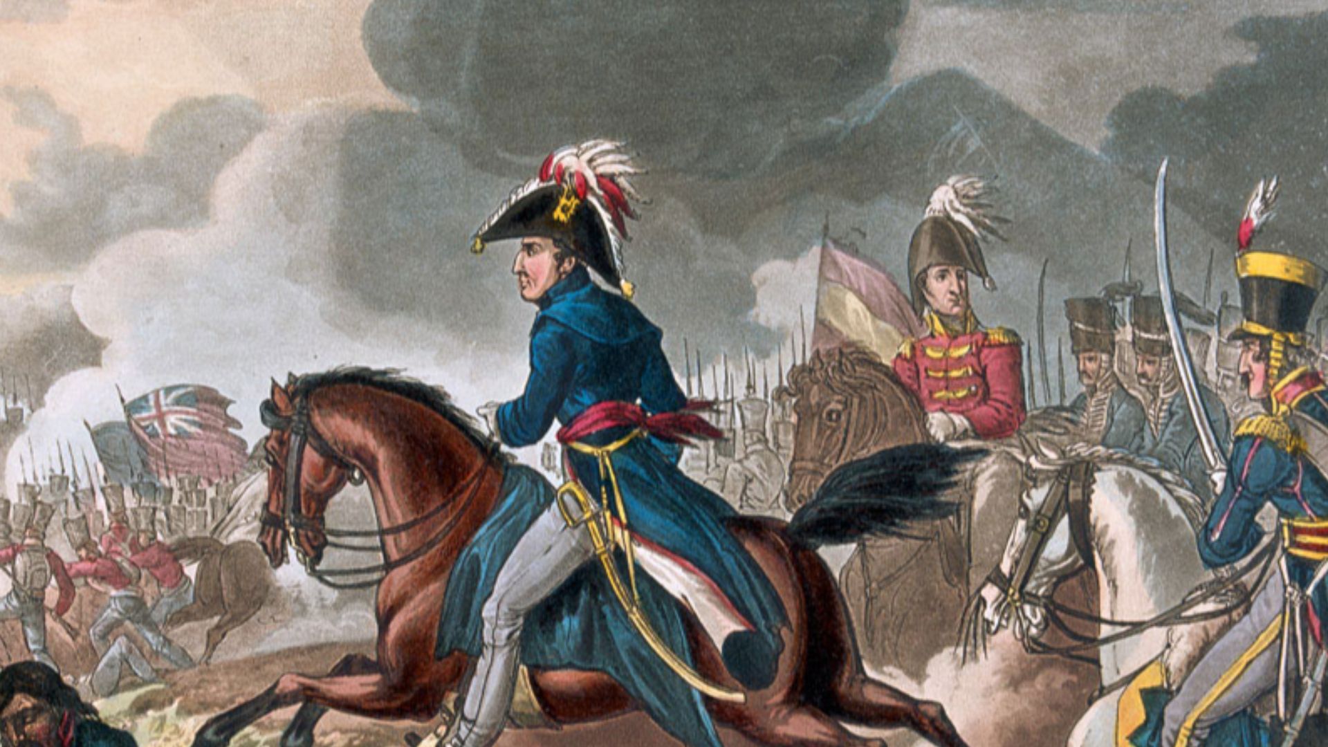 'Battle of Salamanca, 22nd July 1812, Wellington in the midst of the battle'