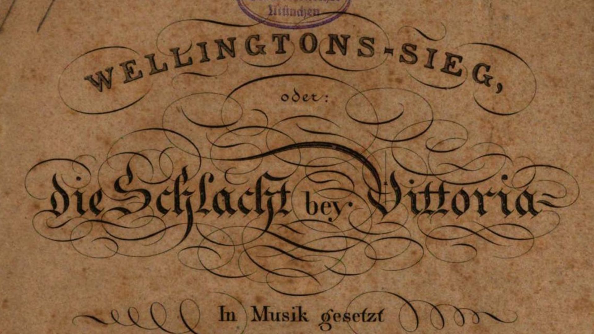 Beethoven, Wellingtons Sieg, Titelseite (1816)