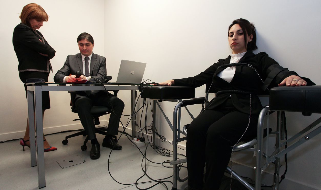 Security Minister Patricia Bullrich presented a new control for federal forces on 8 October 2019 in Buenos Aires, Argentina. it consists of the use of polygraphs as part of the credibility and reliability test