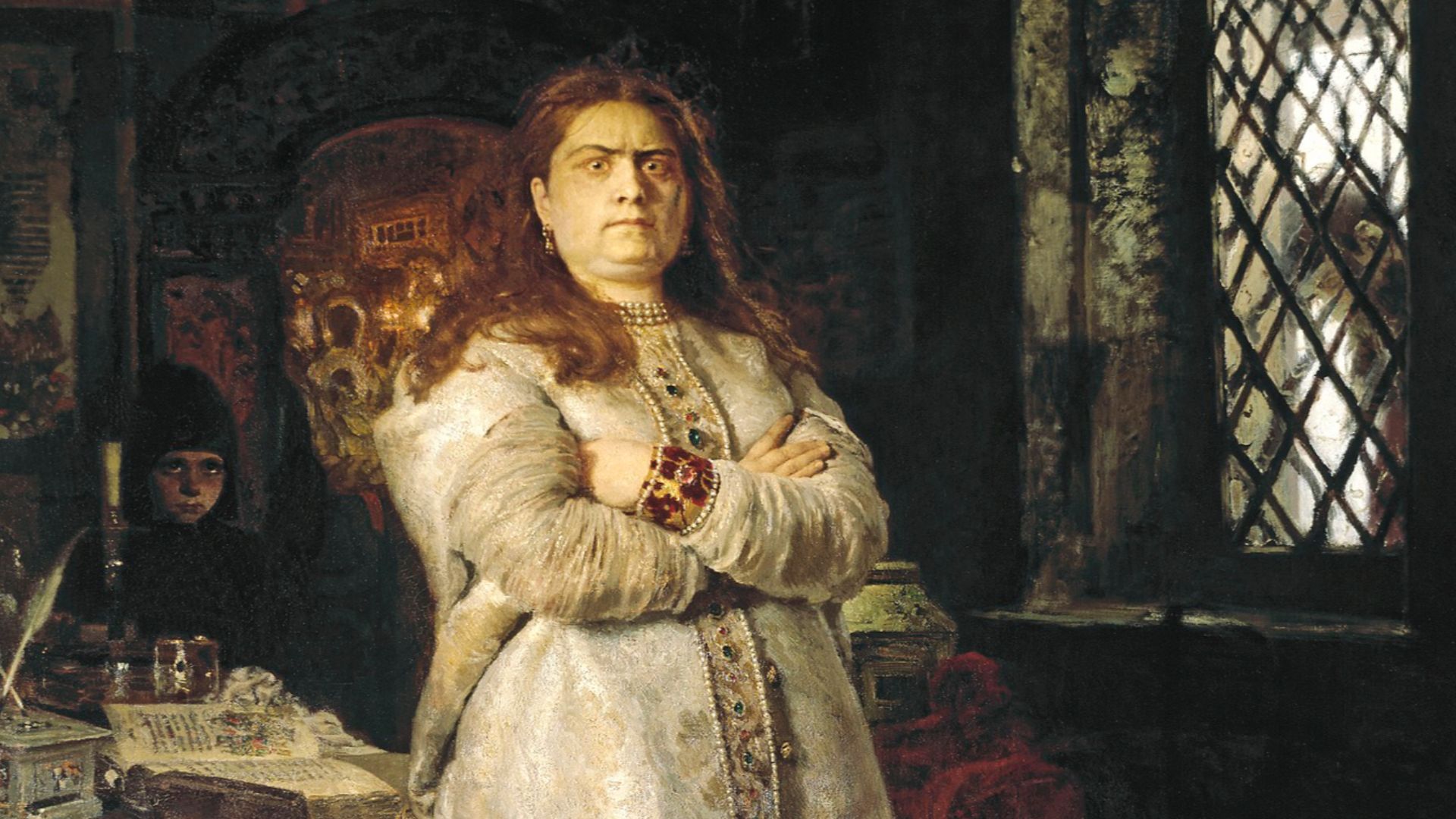 Grand Duchess Sofia at the Novodevichy Convent (1698)