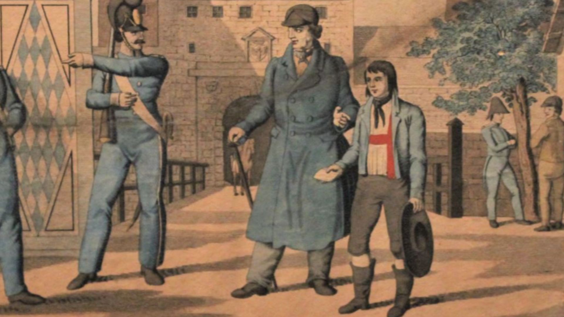 Arrival of Kaspar Hauser in Nuremberg.