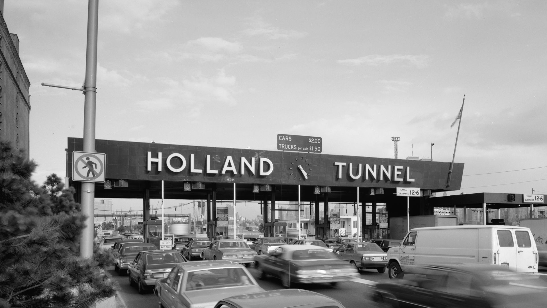 Holland Tunnel toll booth in New Jersey.