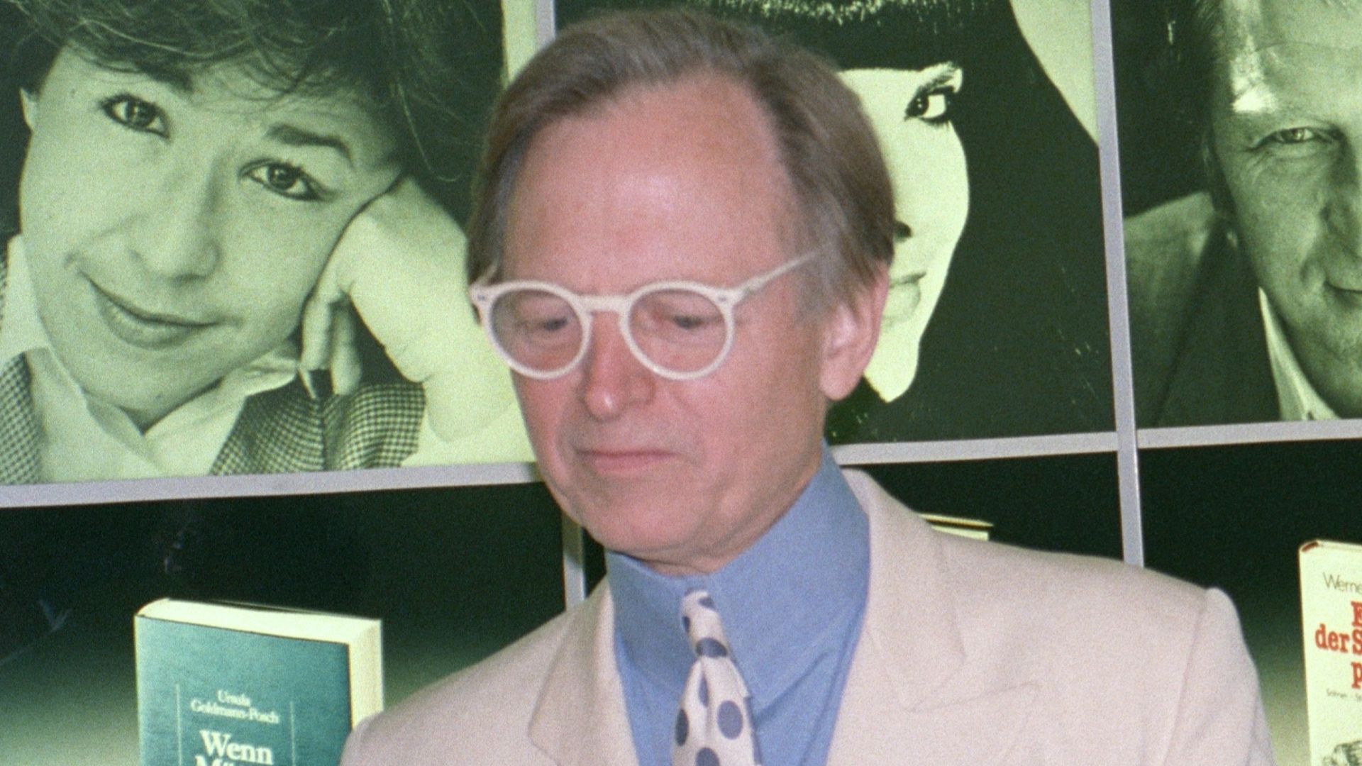 Schriftsteller Tom Wolfe auf der Frankfurter Buchmesse 1988