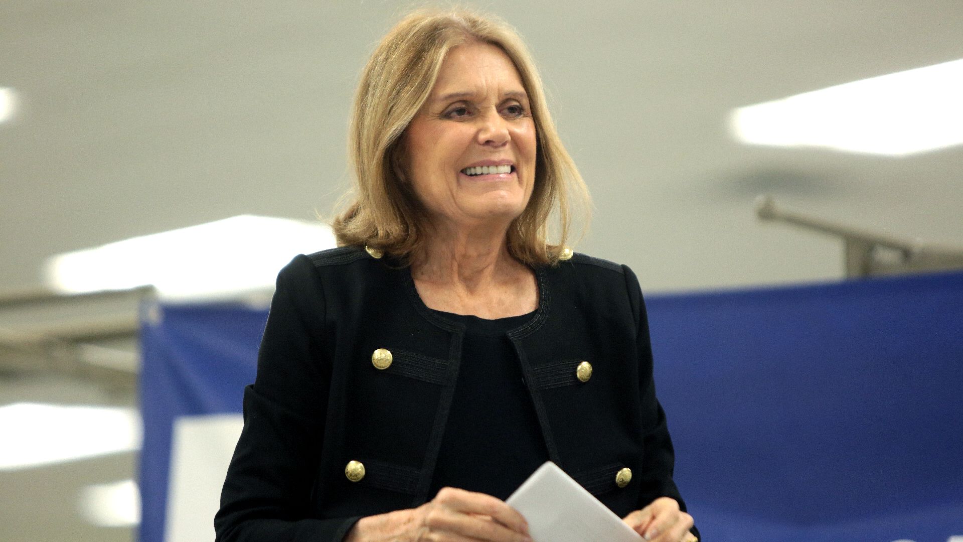 Gloria Steinem speaking with supporters at the Women Together Arizona Summit at Carpenters Local Union in Phoenix, Arizona.

Please attribute to Gage Skidmore if used elsewhere.