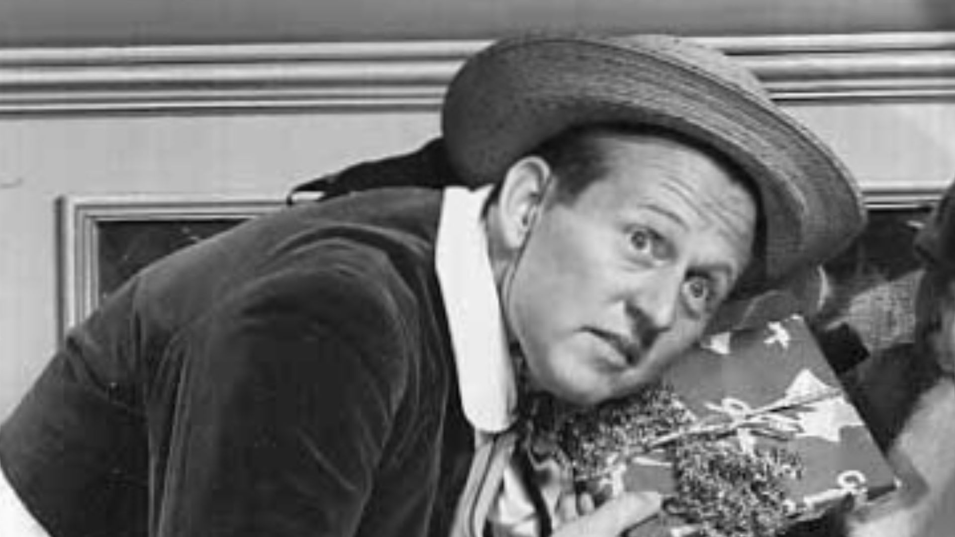 Art Linkletter and Shirley Buchanan in a promotional photo for the NBC program People Are Funny.