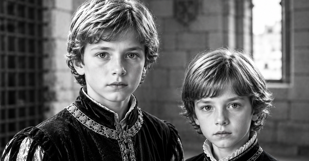 AI-generated image of the Princes in the Tower