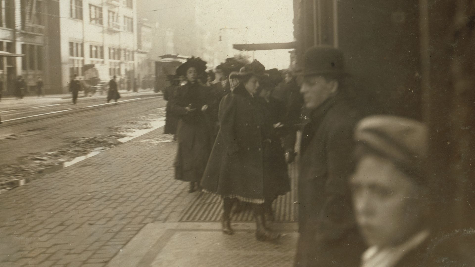Title: Abraham Straus Co.
Abstract: Photographs from the records of the National Child Labor Committee (U.S.)
Physical description: 1 photographic print.

Notes: Children.; Adults.; Sales personnel.; Department stores.; City & town life.
