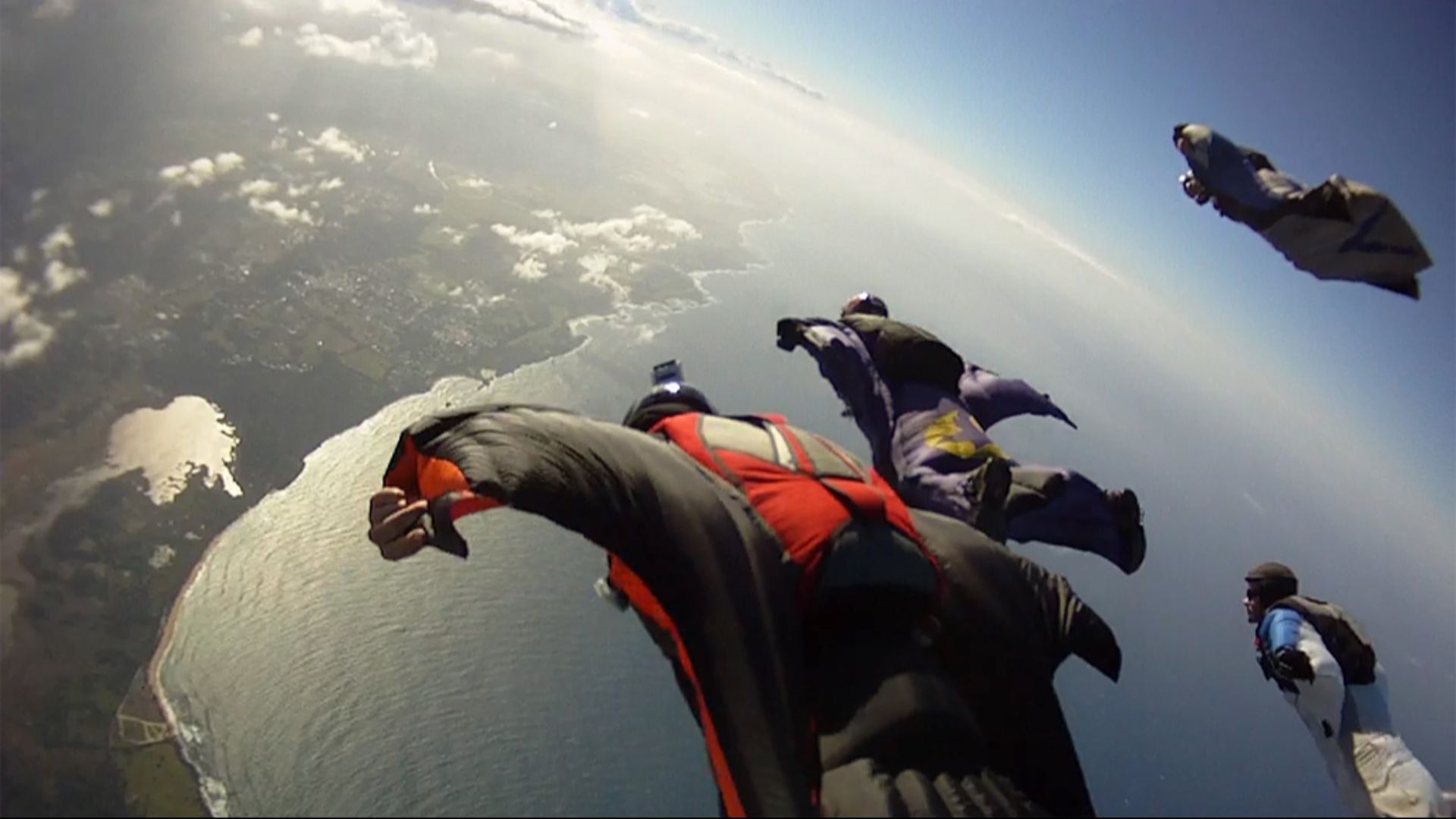 Ocean Wingsuit Formation