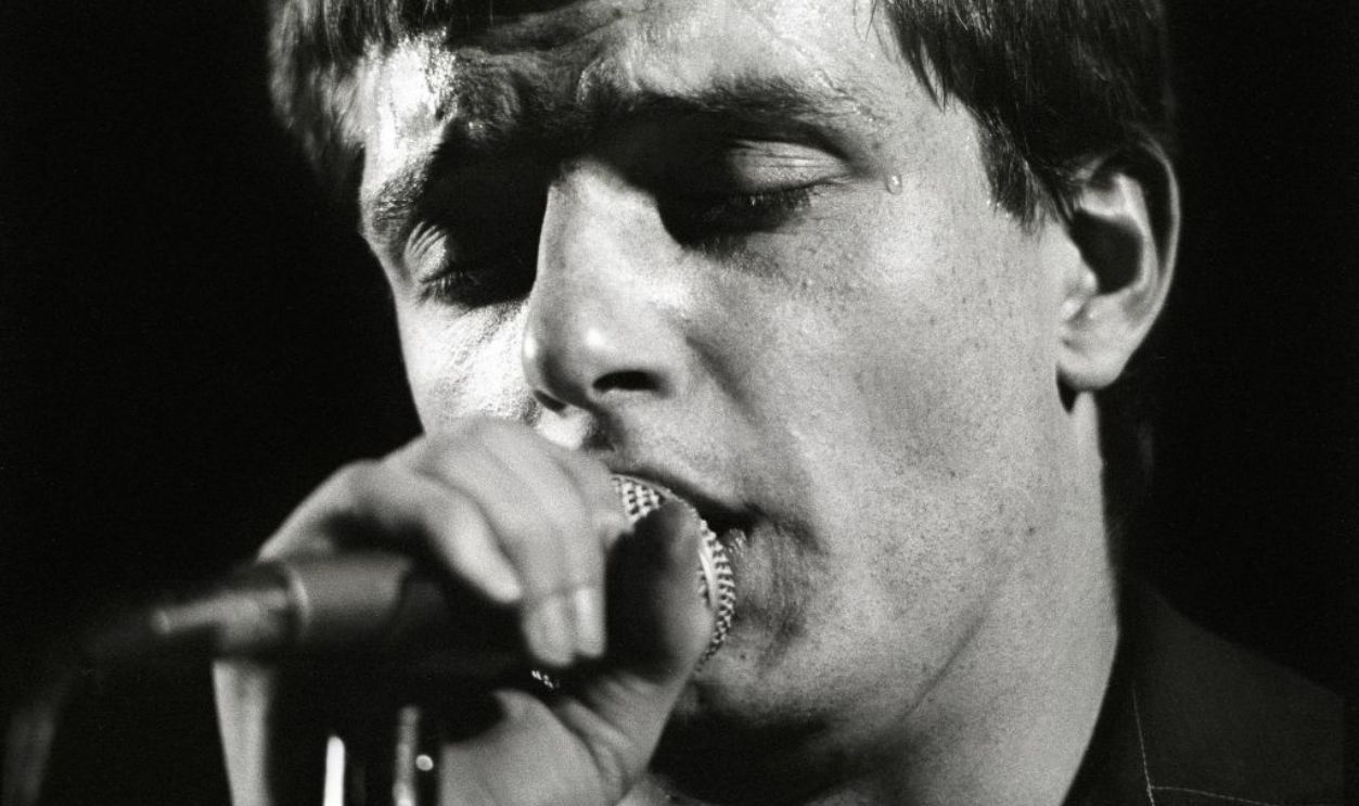 NETHERLANDS - JANUARY 16: ROTTERDAM Photo of Joy Division, Ian Curtis performing live onstage at the Lantaren