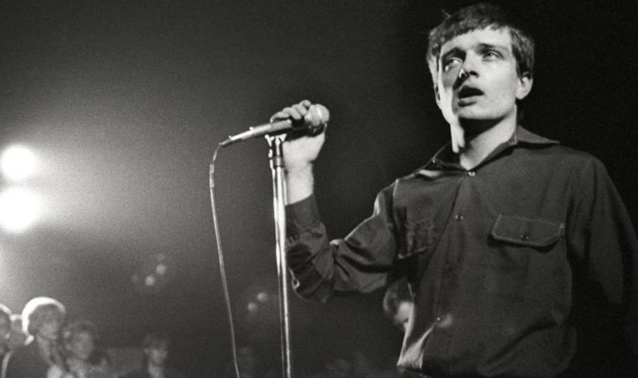 NETHERLANDS - JANUARY 16: ROTTERDAM Photo of Joy Division, Ian Curtis performing live onstage at the Lantaren