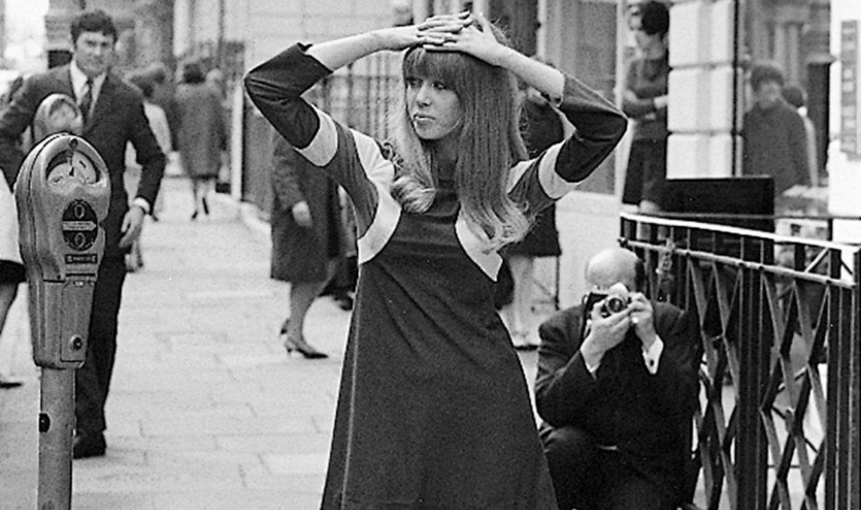 Pattie Boyd returns to modelling for the first time since her marriage to George Harrison. 21st April 1966. 