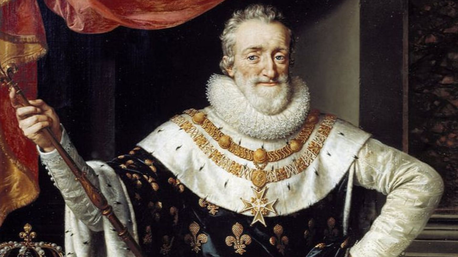 King Henry IV in his coronation robes, by Frans Pourbus the Younger