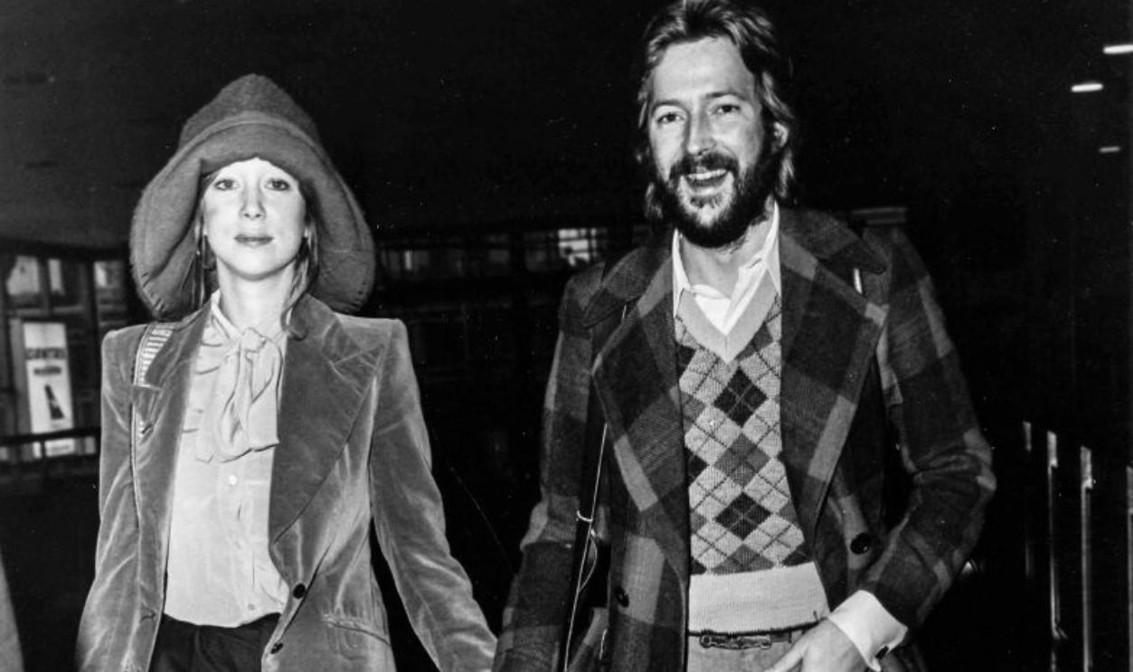 Eric Clapton and Pattie Boyd, London 1974. 