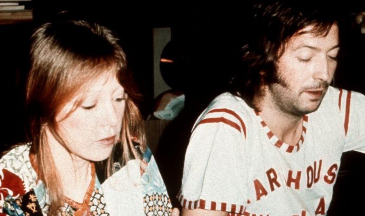 UNITED KINGDOM - JANUARY 03: Photo of Patti BOYD and Eric CLAPTON; with Patti Boyd, posed, at home in Ewhurst, Surrey 