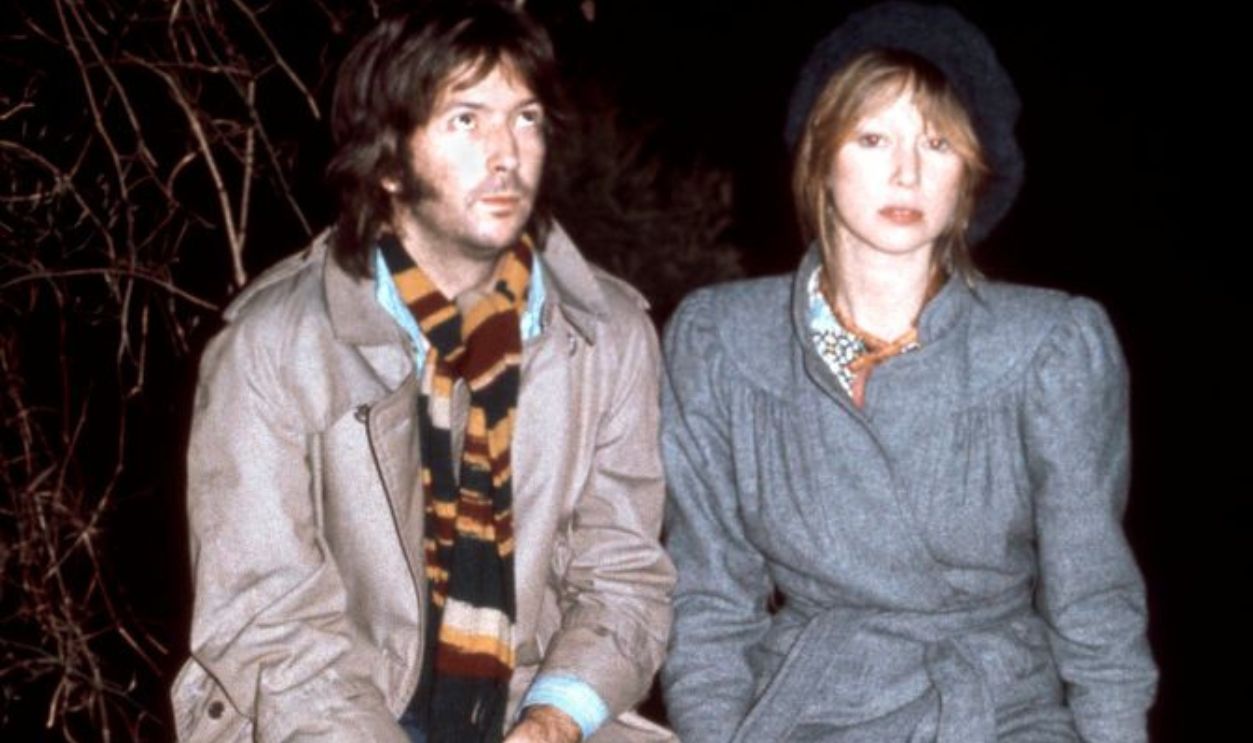 UNITED KINGDOM - JANUARY 03: Photo of Patti BOYD and Eric CLAPTON; with Patti Boyd, posed, at home in Ewhurst, Surrey