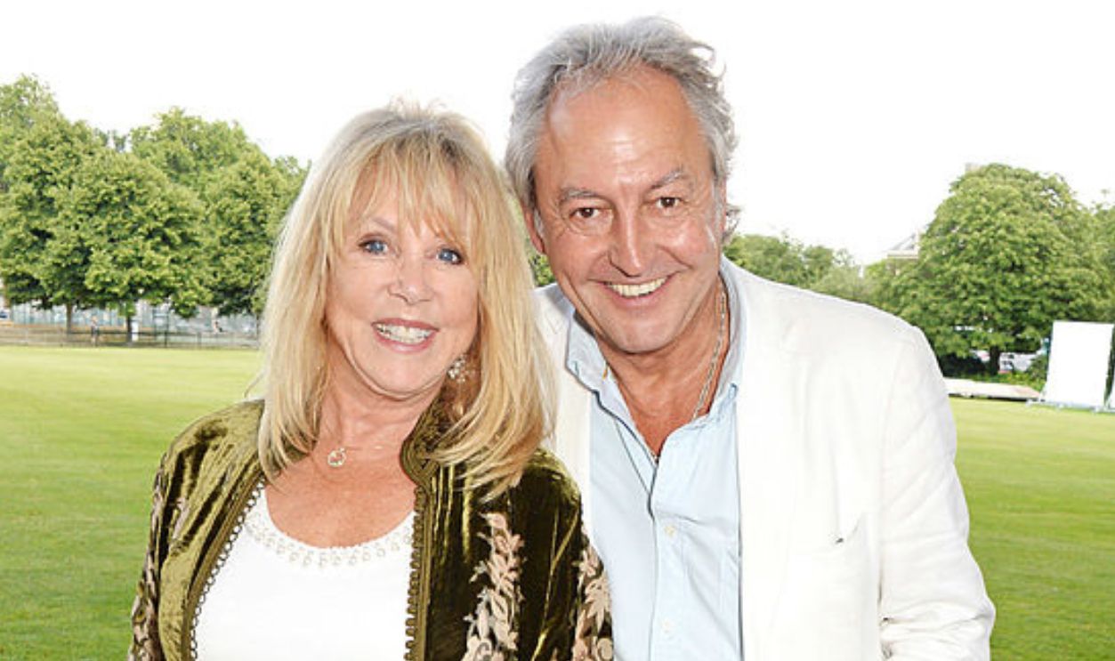 LONDON, ENGLAND - JUNE 20: Pattie Boyd (L) and Rod Weston attend the 'Dockers Flannels For Heroes' cricket match at Burton Court, Chelsea, on June 20, 2014 in London, United Kingdom.