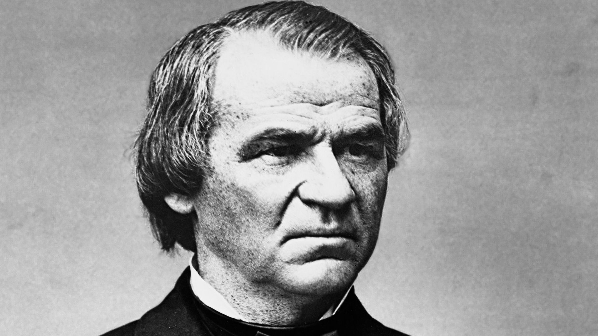 Andrew Johnson, half-length portrait, facing left