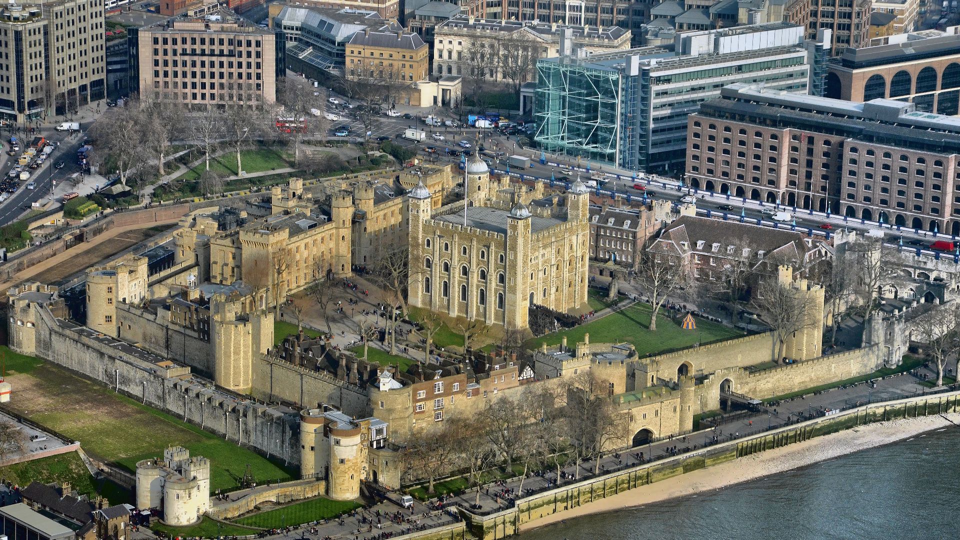 Tower of London, Another London landmark seen from the city's tallest building.