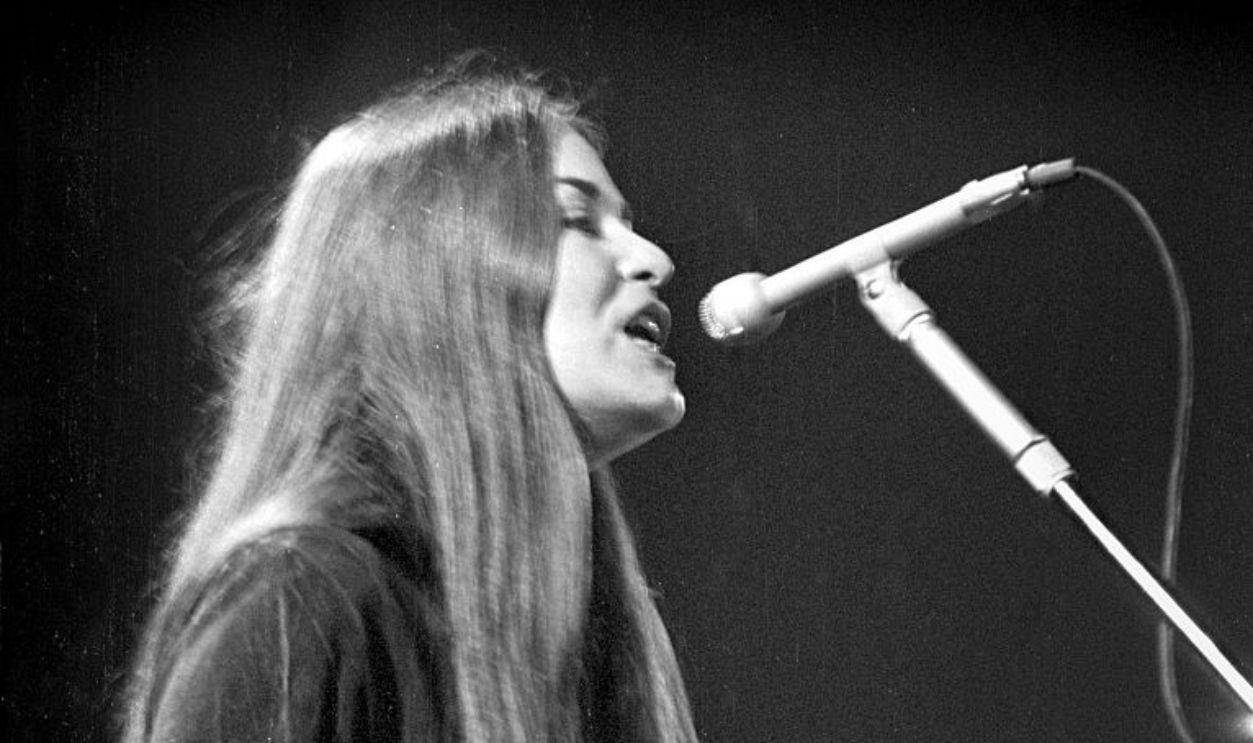The Grateful Dead perform on stage at the Tivoli Concert Hall in April 1972 in Copenhagen, Denmark. 