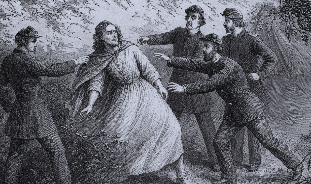 Gettyimages  - 515417122, Print of the Capture of Jefferson Davis 