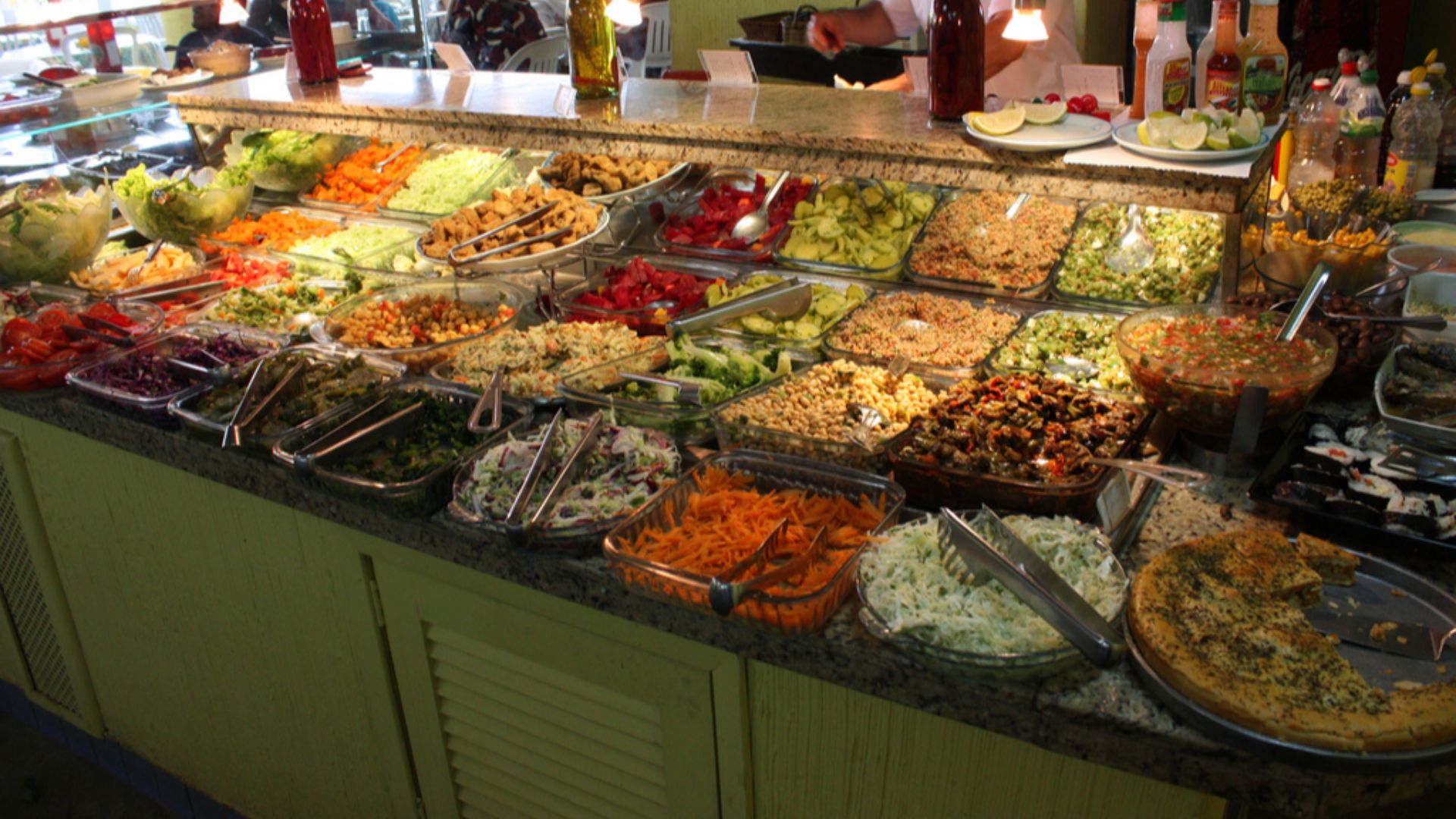 Salatbar in einer .