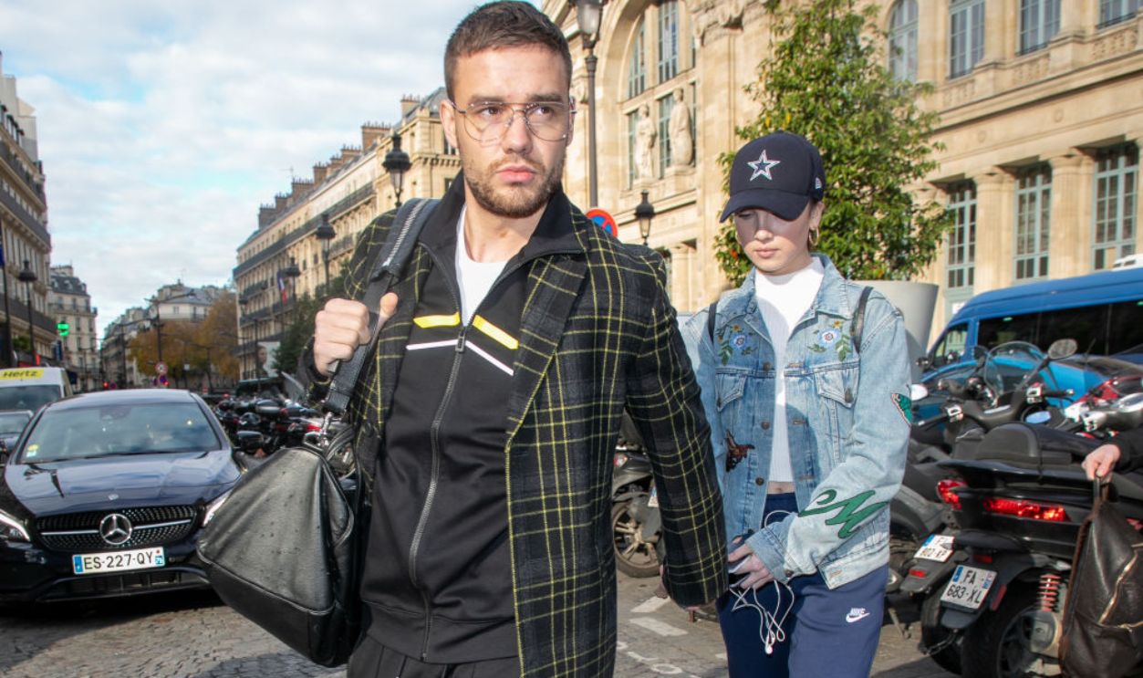 PARIS, FRANCE - NOVEMBER 19: (L-R) Singer Liam Payne and Maya Henry are seen at Gare du Nord station on November 19, 2019 in Paris, France.