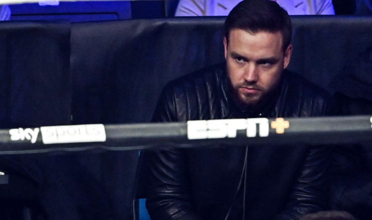GLASGOW, SCOTLAND - FEBRUARY 26: Liam Payne watches on during the undercard of the super-lightweight bout between Josh Taylor and Jack Catterall at the OVO Hydro, on February 26, in Glasgow, Scotland. 