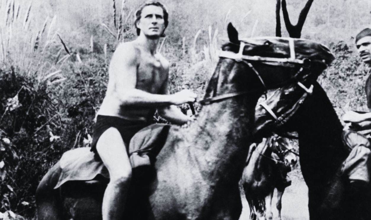 Gettyimages - 1137226007, Tarzan's Three Challenges Tarzan's Three Challenges, lobbycard, center: Jock Mahoney (as Tarzan) on lobbycard, 1963.