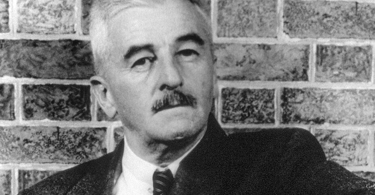 Author William Faulkner in 1954