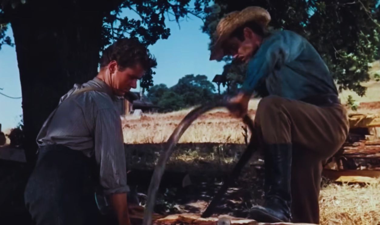 Screenshot from The Return of Frank James (1940) 