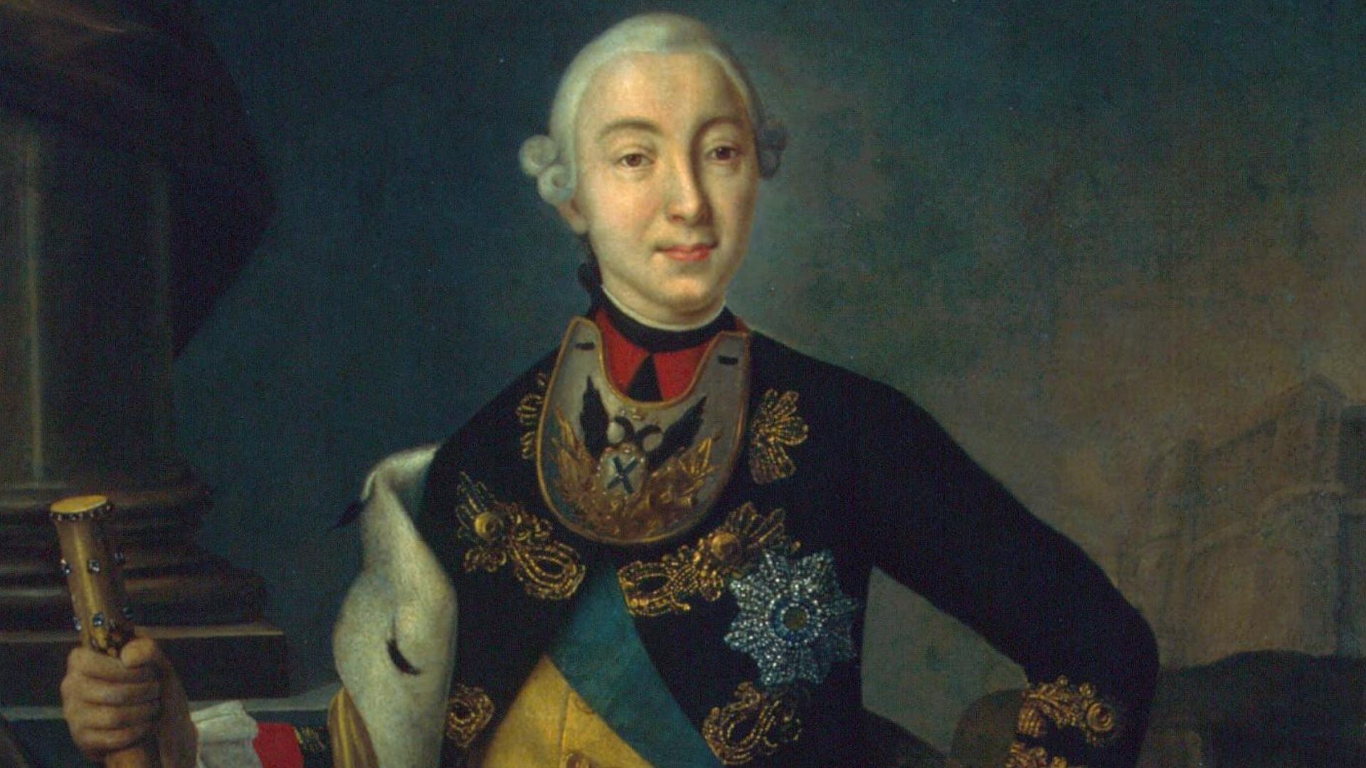 Неизвестный художник
Портрет императора Петра III
Россия, 1762 г.
холст, масло
132,5х99 см

ЭРЖ-562