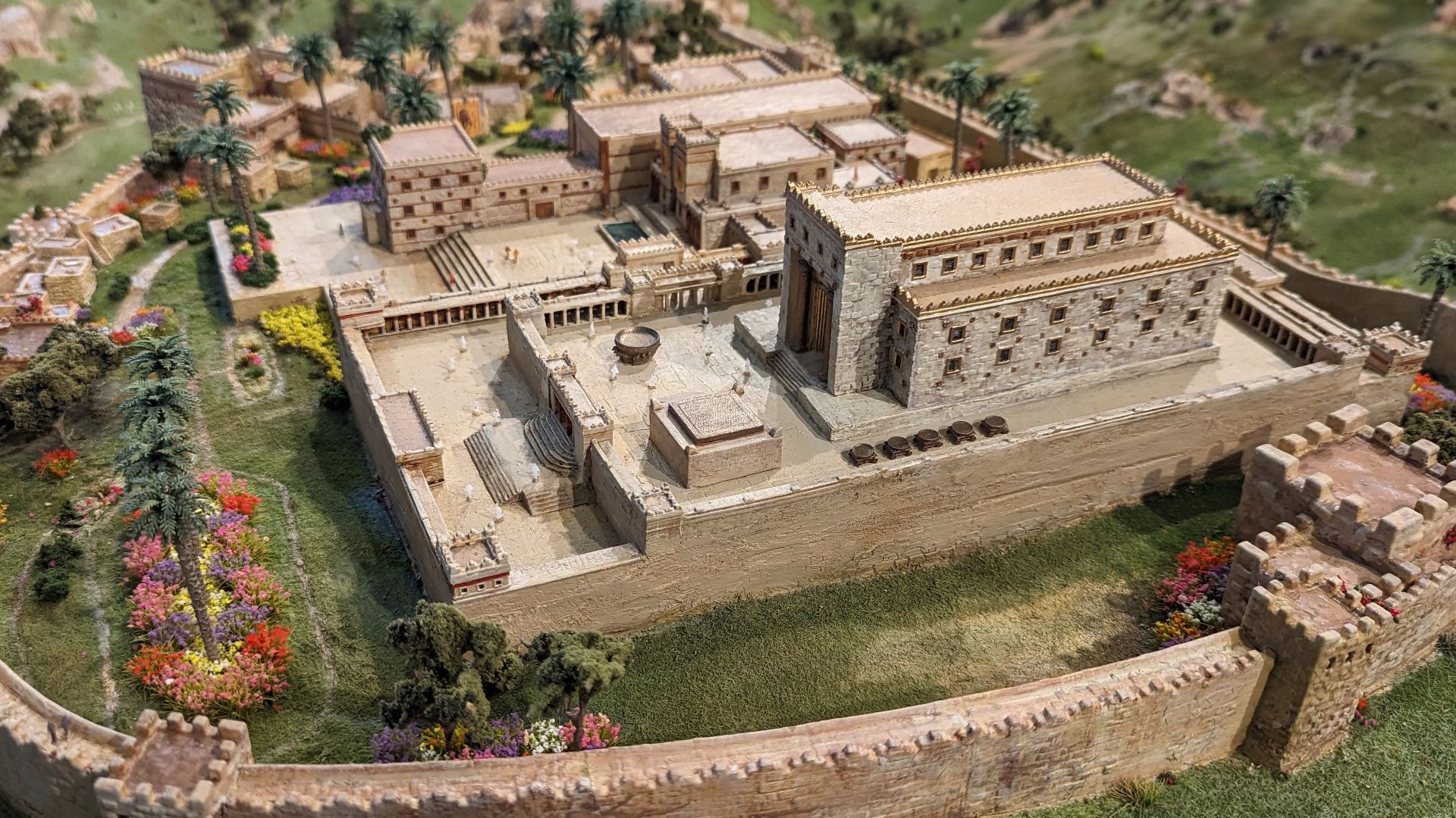 Model of Solomon's Temple in Jerusalem, circa 950 BC. Photographed at a special exhibit at the Armstrong Auditorium in Edmonton, Oklahoma.