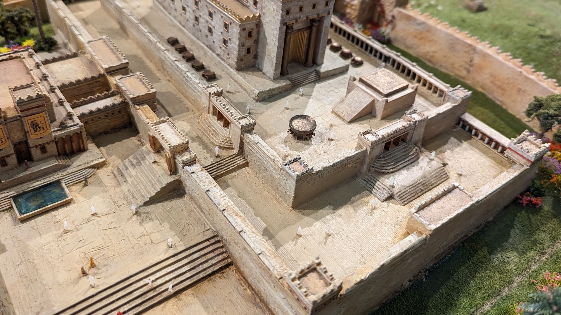 Model of Solomon's Temple in Jerusalem, circa 950 BC. Photographed at a special exhibit at the Armstrong Auditorium in Edmonton, Oklahoma.