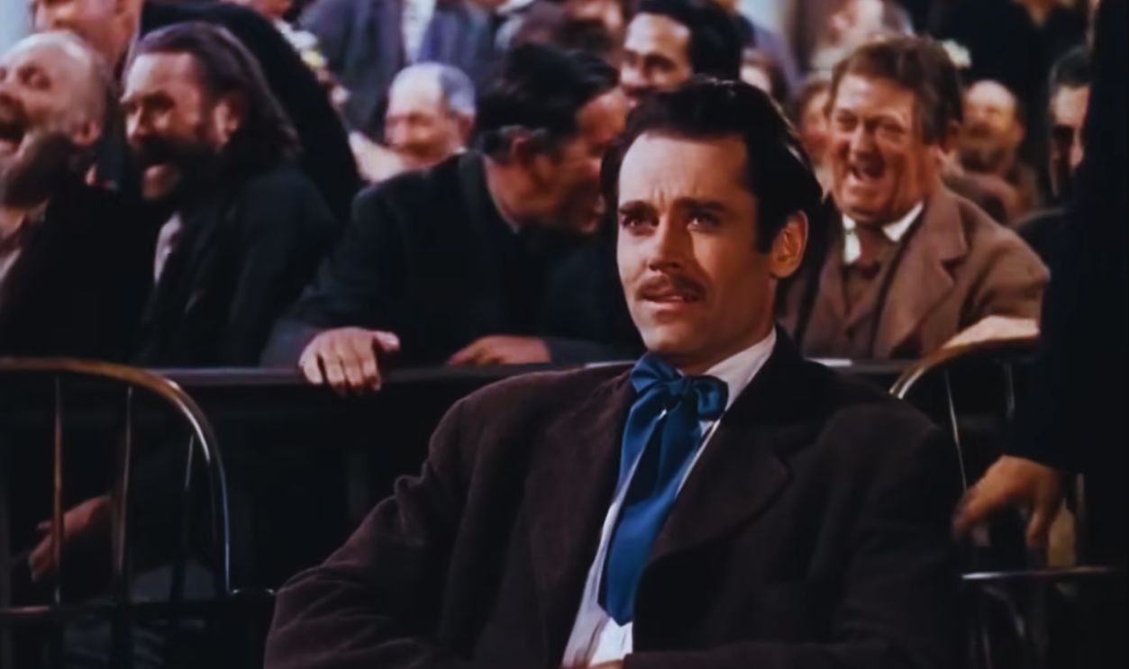 Screenshot from The Return of Frank James, 20th Century Studios (1940) 