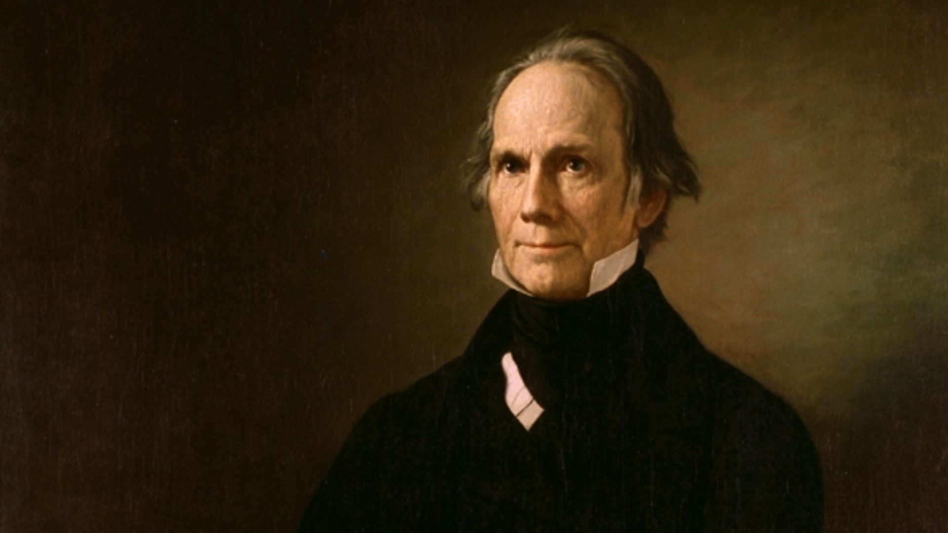 Oil on canvas portrait of Henry Clay by Henry F. Darby (1829-1897) 
Height: 49.25 inches  (125.1 cm)
Width:  39.75 inches  (101 cm)
Signature (lower right corner): H. F. DARBY

Cat. no. 32.00002.000