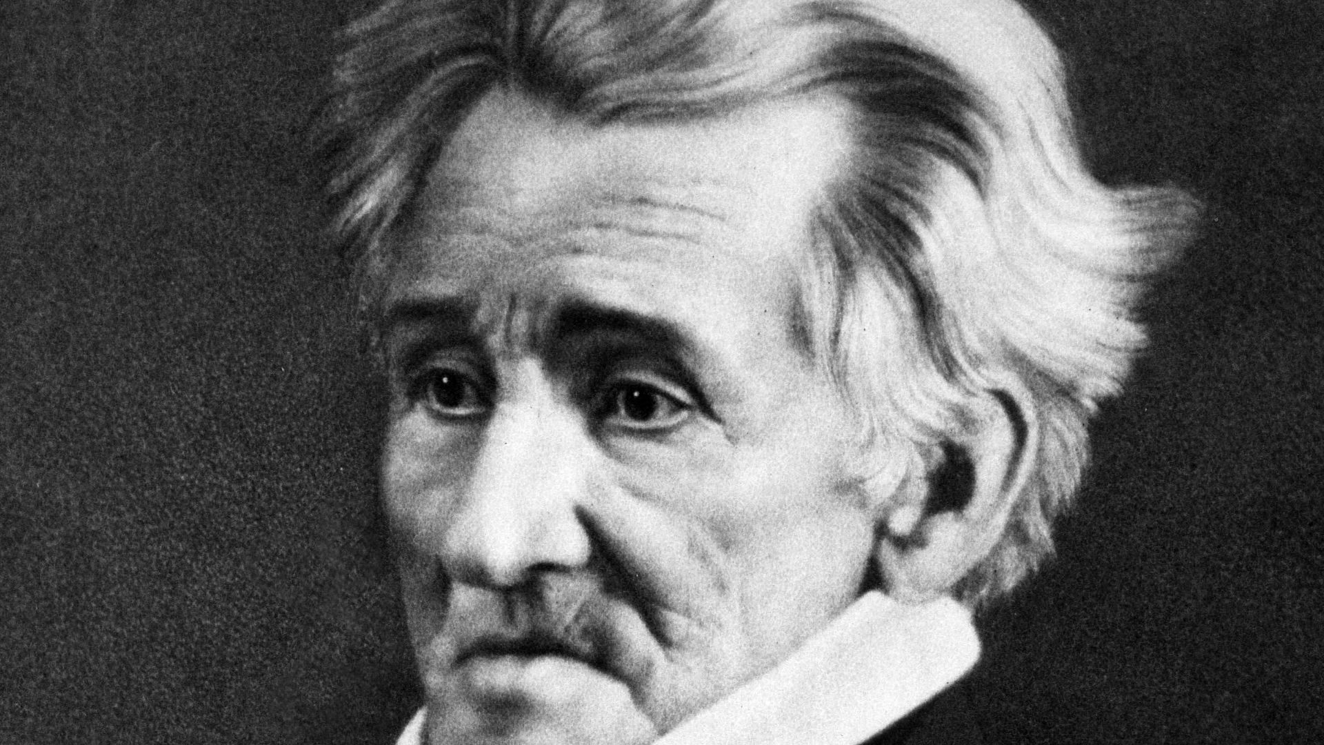 Former US President, Andrew Jackson, in 1845, months before his death. (age 78)