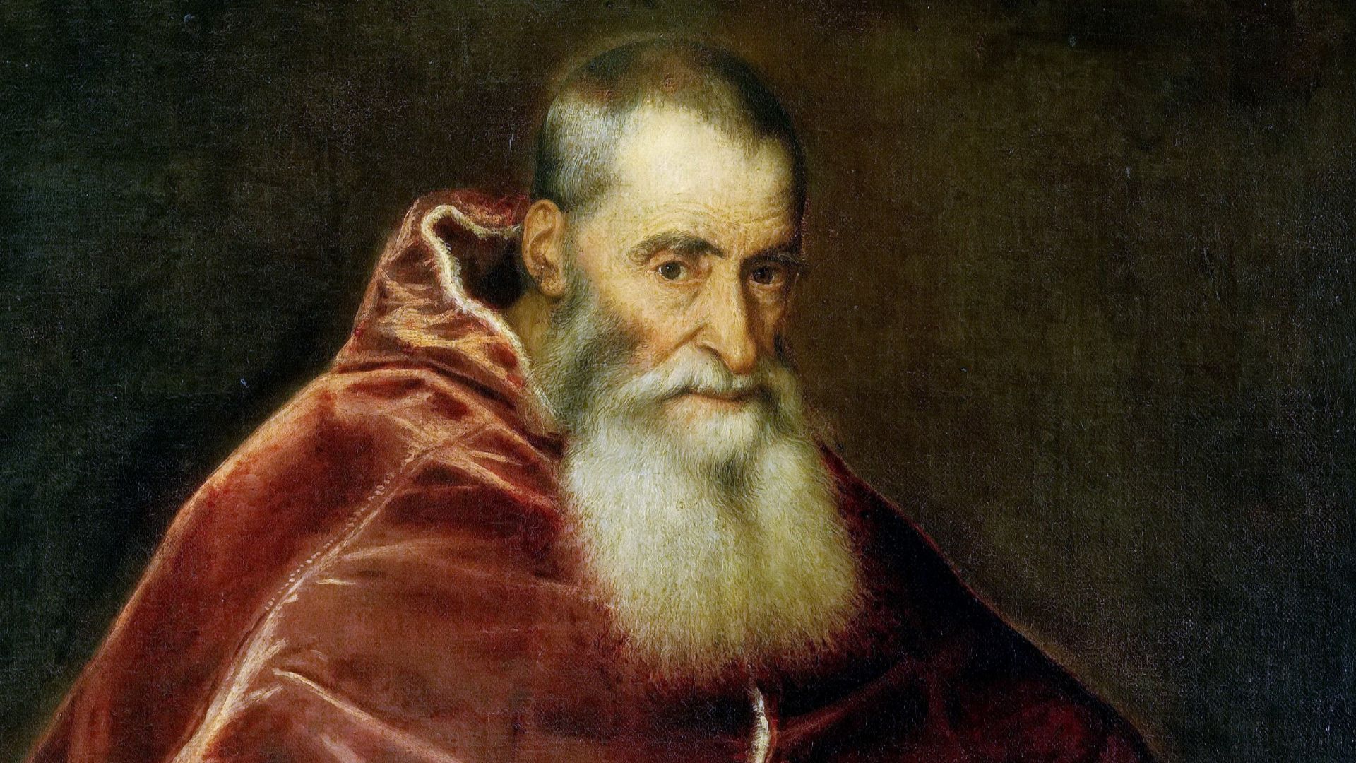 Ritratto di papa Paolo III a capo scoperto.