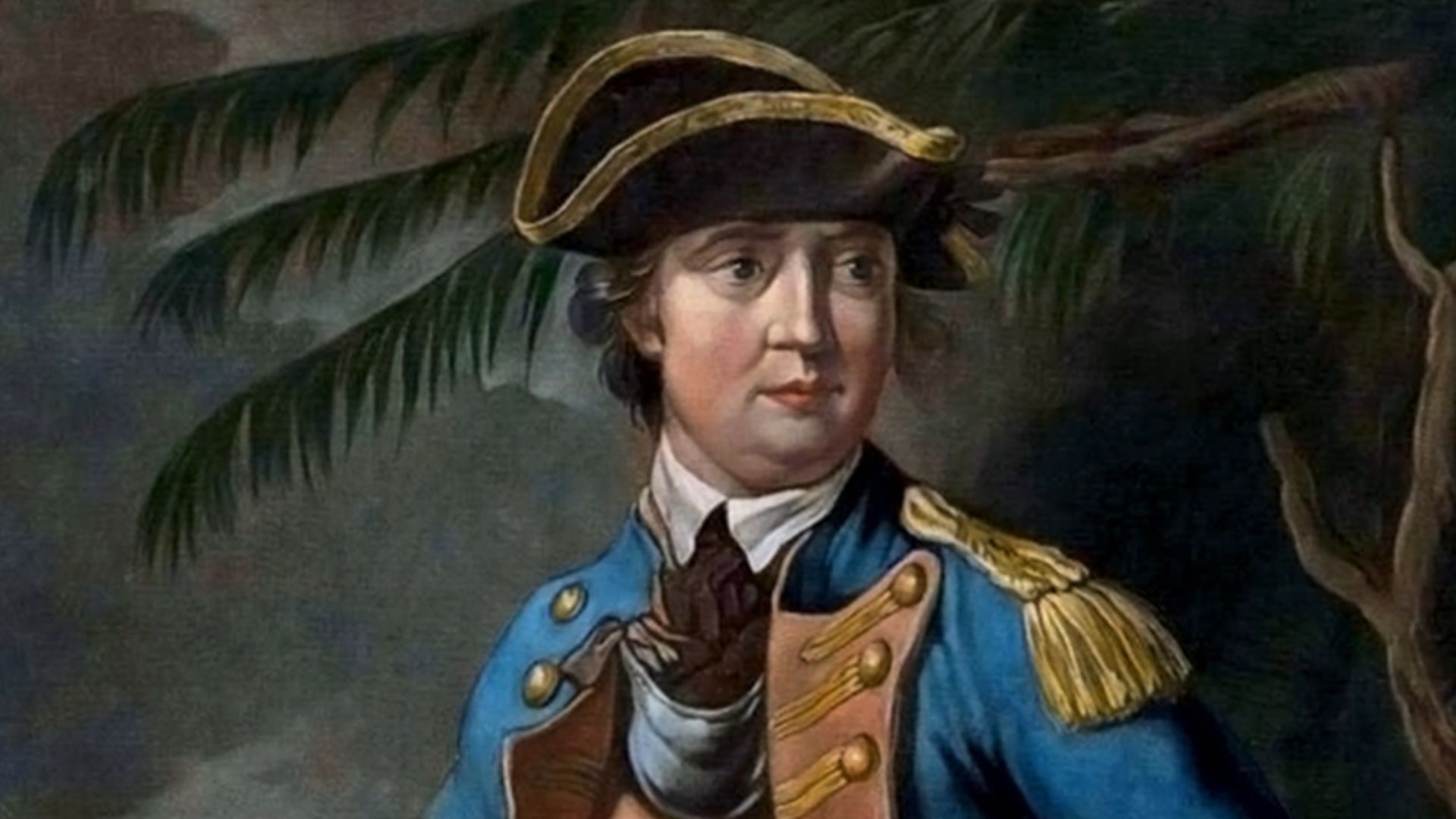 This is a color mezzotint of American Revolutionary War General Benedict Arnold, captioned as follows: Colonel Arnold who commanded the Provincial Troops sent against Quebec, through the wilderness of Canada and was wounded in that city, under General Mon