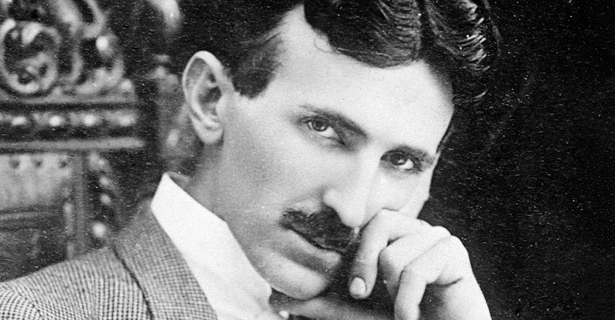 Portrait of Nikola Tesla