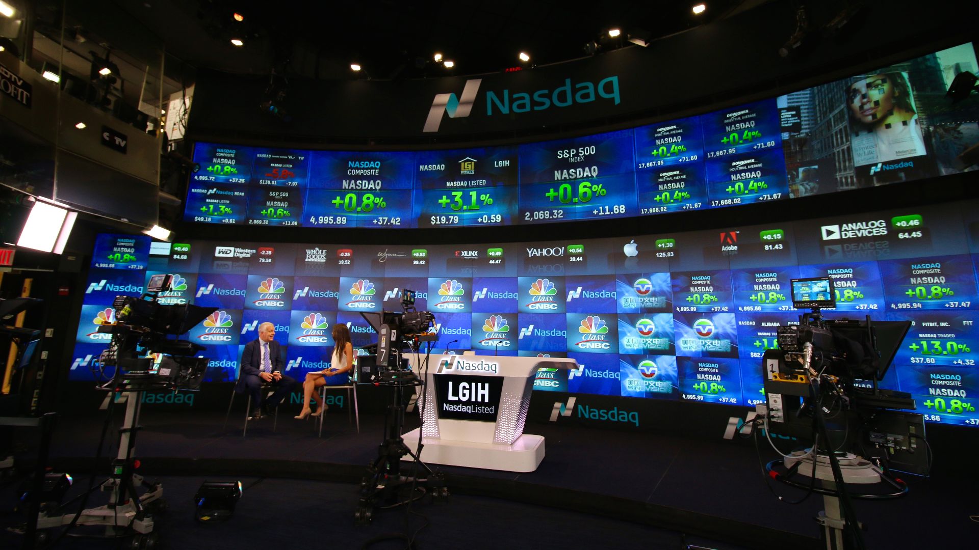 Minister of Environment Gian Luca Galletti during his interview at Nasdaq.
