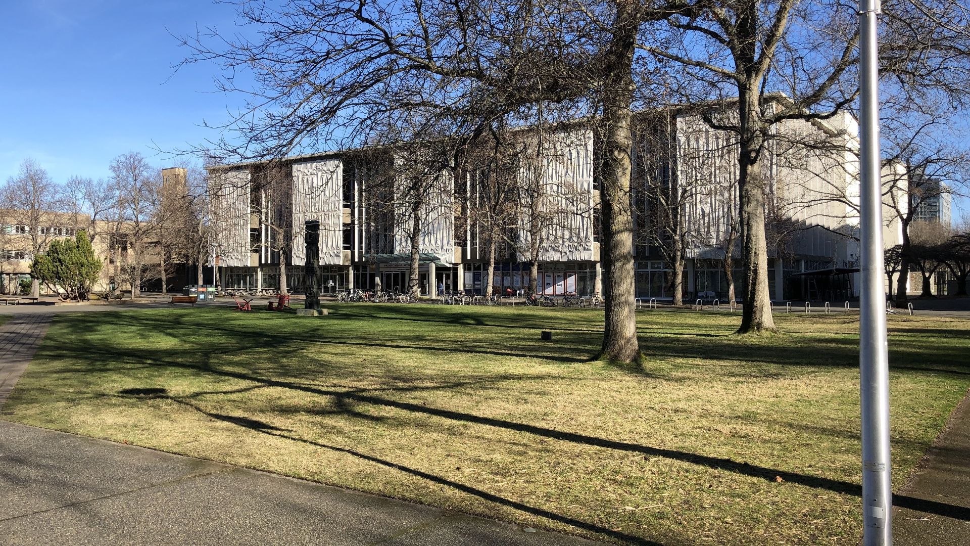 The McPherson library at the University of Victoria.
