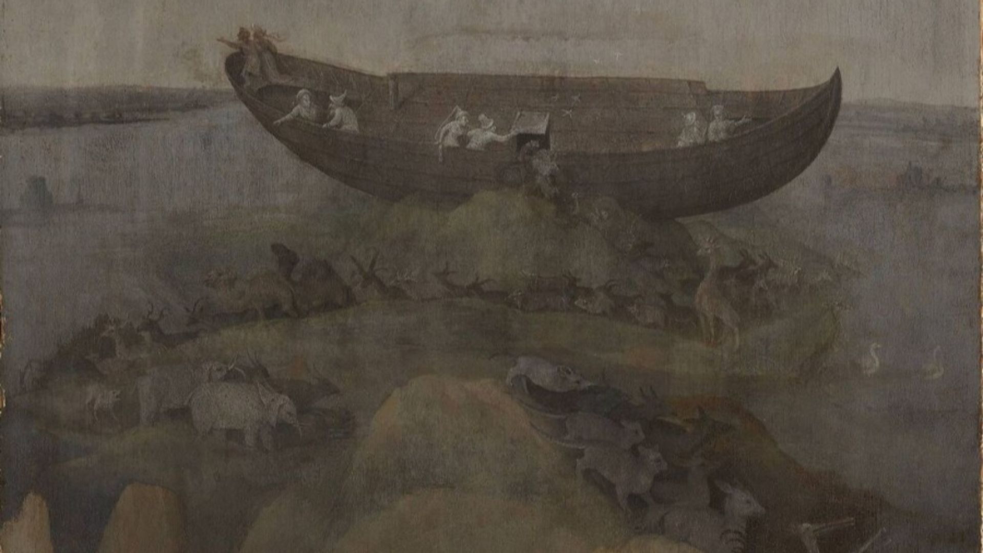 Fragment (inner right wing) of a triptych. See File:The Hell and the Flood P4.jpg for the outer right wing and File:The Hell and the Flood P1.jpg and File:The Hell and the Flood P3.jpg for the left wing.